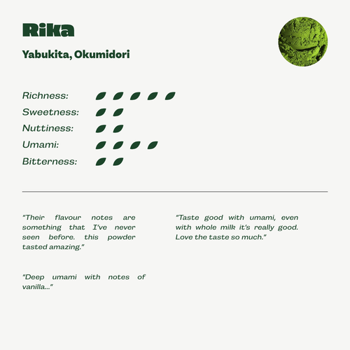 Rika Matcha Powder (Ceremonial Grade)