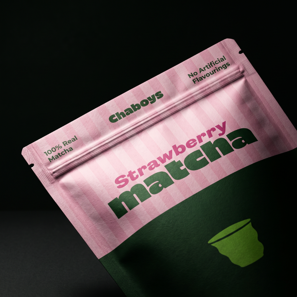 Chaboys Strawberry Matcha Powder (Ceremonial Grade)